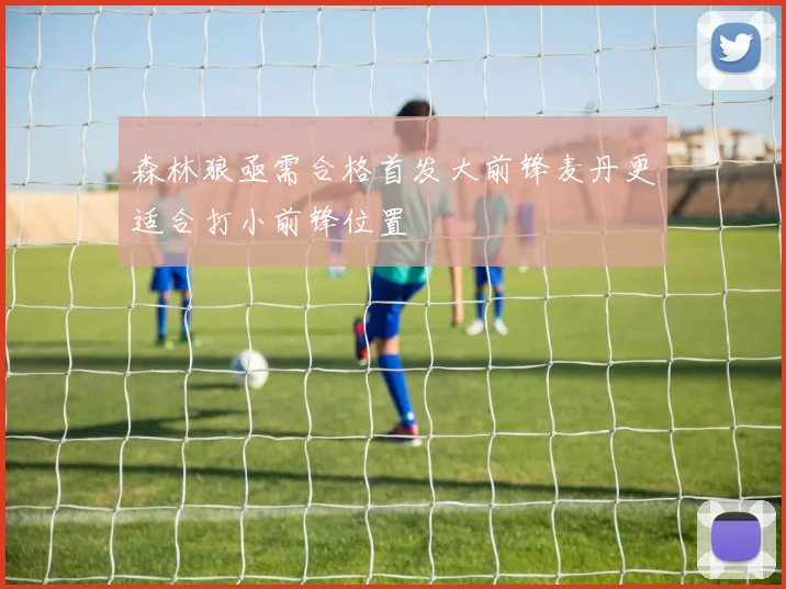 森林狼亟需合格首发大前锋麦丹更适合打小前锋位置